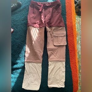 Outdoor voices rectrek maroon zip off pants size small